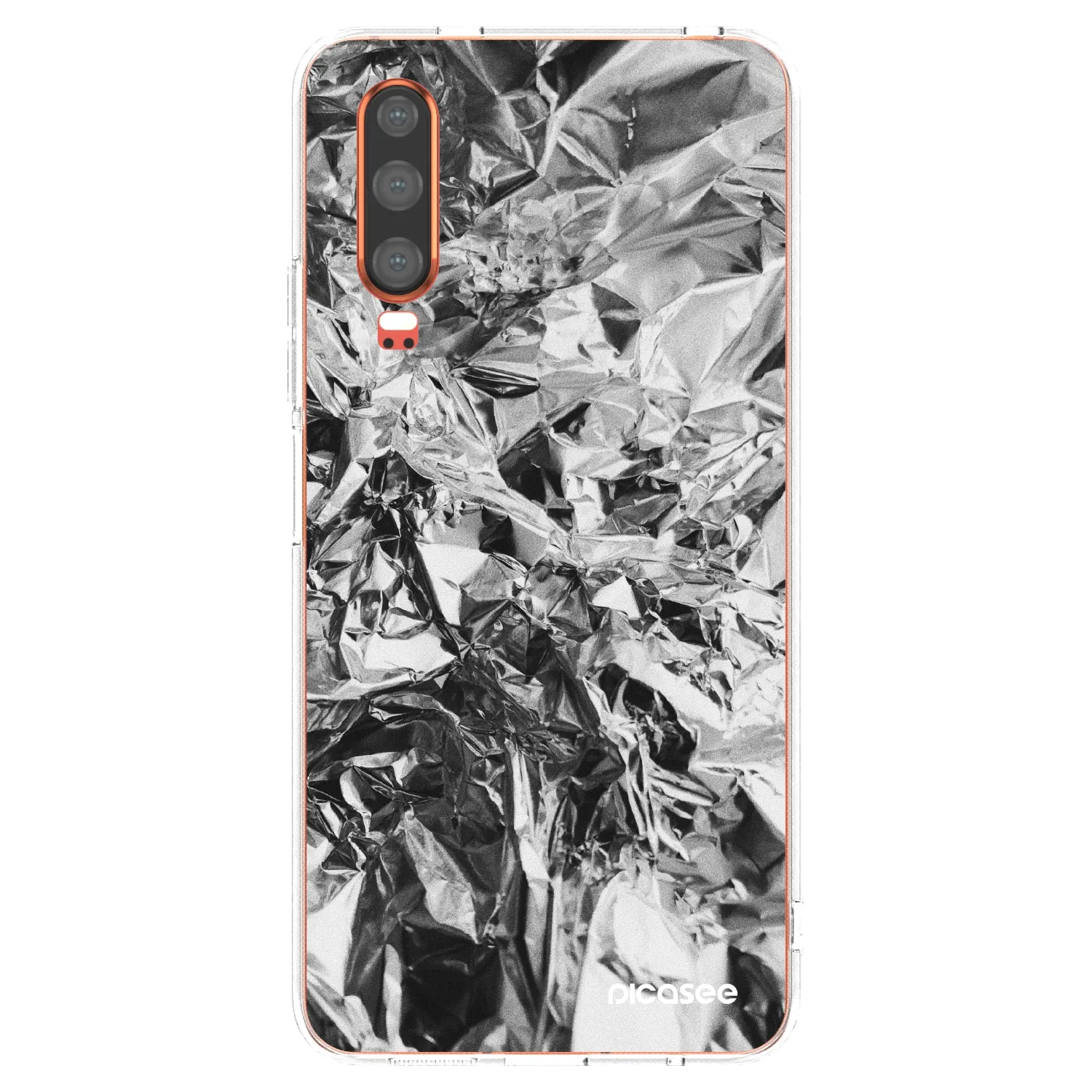 Picasee husă transparentă din silicon pentru Huawei P30 - Chrome