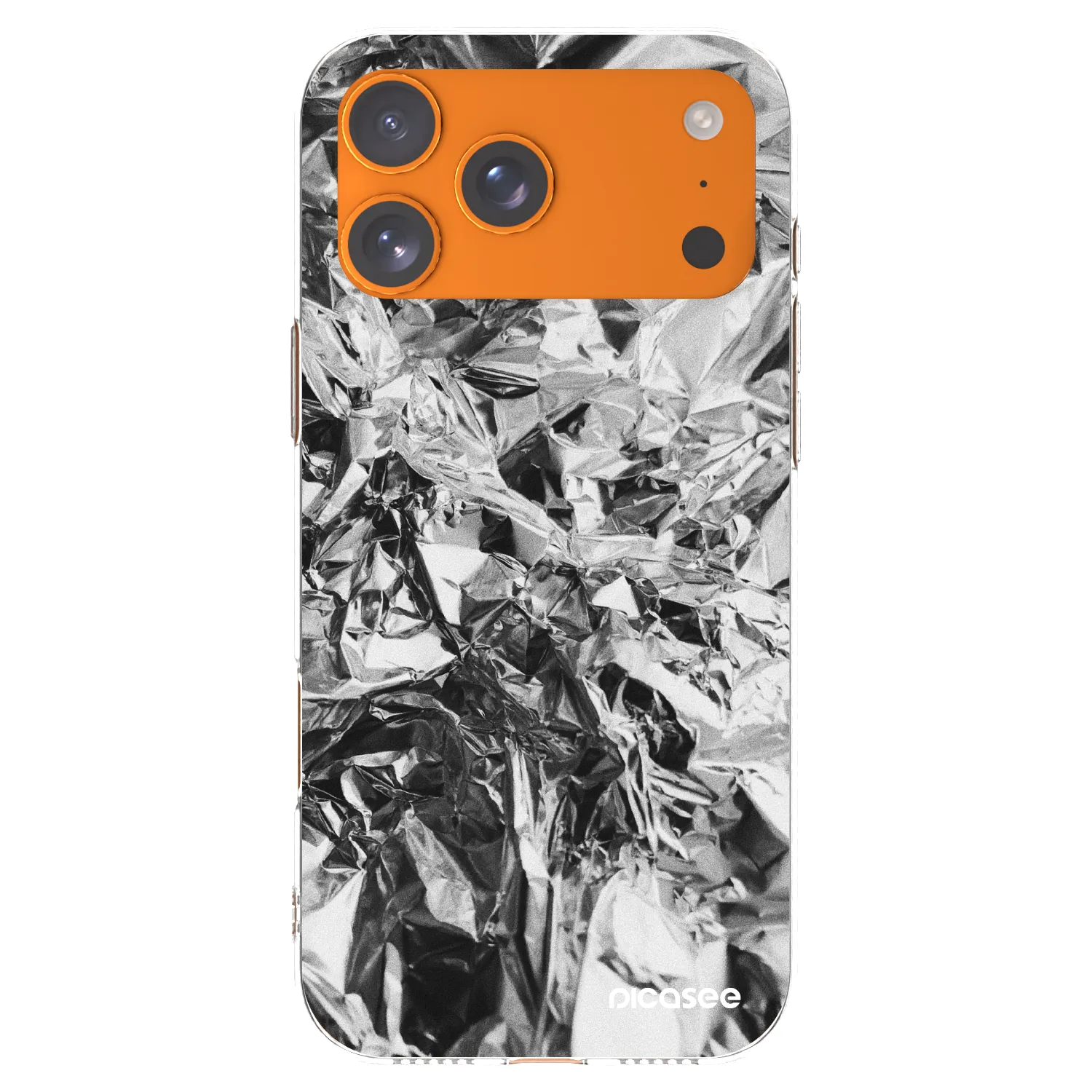 Picasee husă transparentă din silicon pentru Apple iPhone 17 Pro Max - Chrome