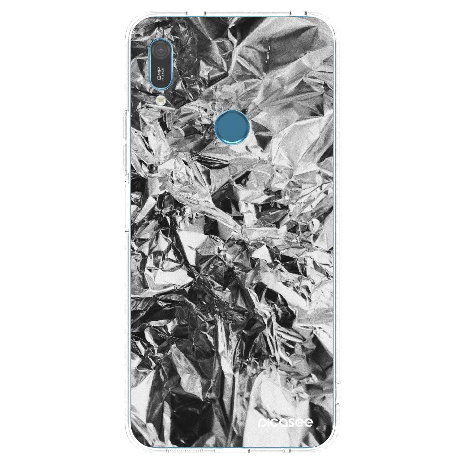 Picasee husă transparentă din silicon pentru Huawei Y6 2019 - Chrome