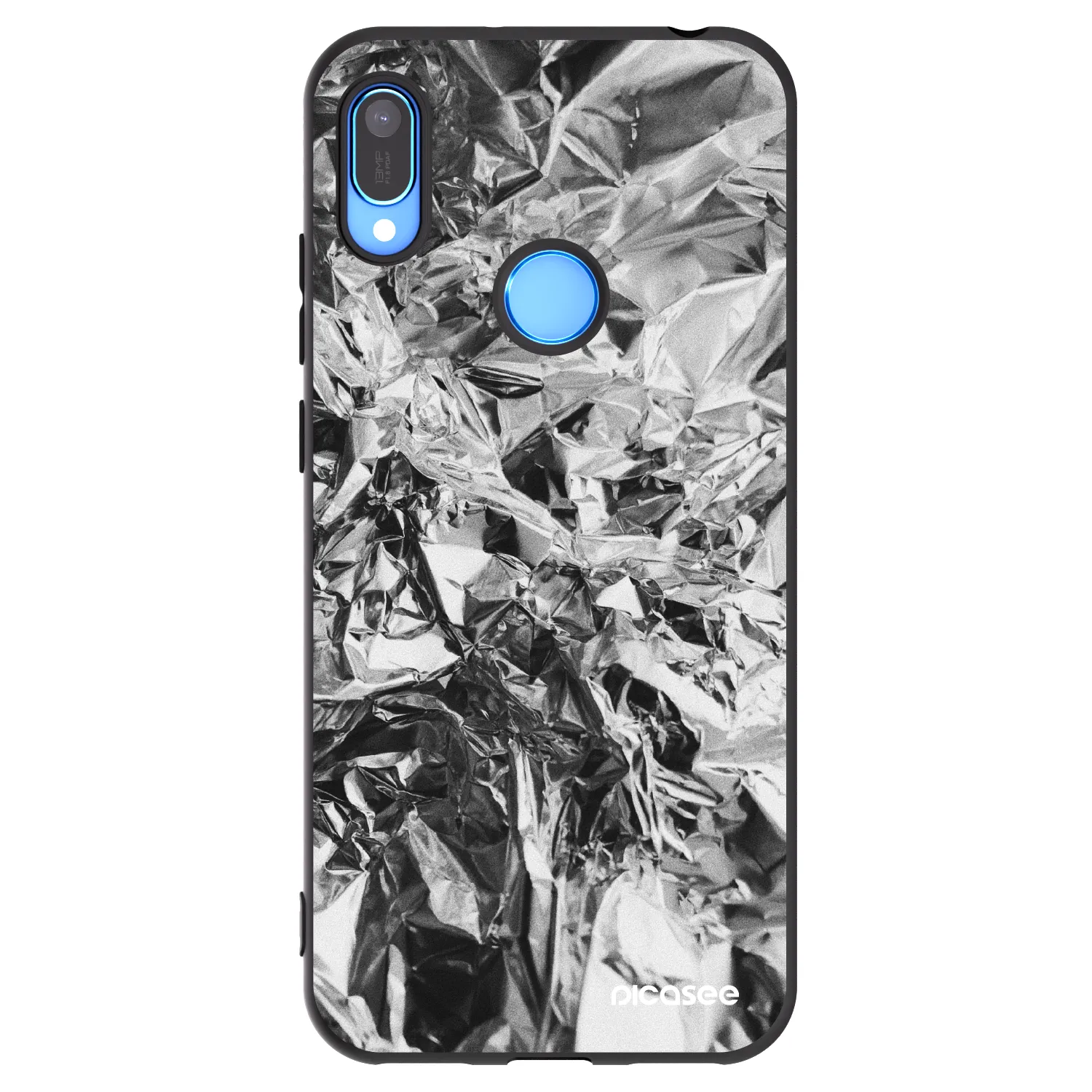 Picasee husă neagră din silicon pentru Huawei Y6 2019 - Chrome