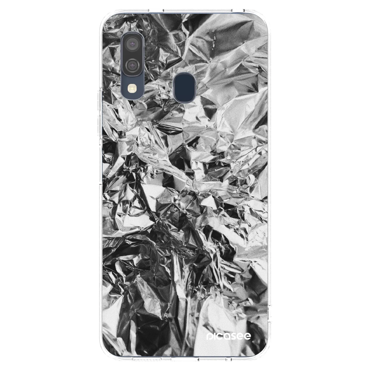 Picasee husă transparentă din silicon pentru Samsung Galaxy A40 A405F - Chrome