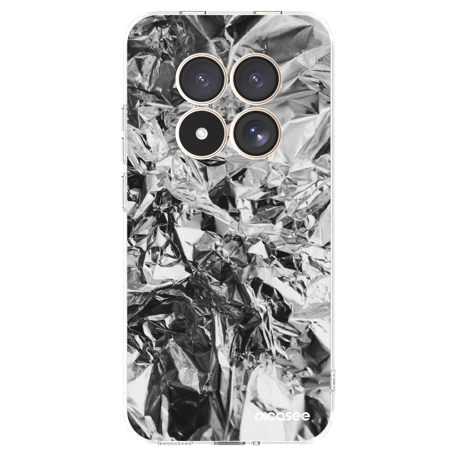 Picasee husă transparentă din silicon pentru Xiaomi Redmi Note 15 Pro 4G - Chrome