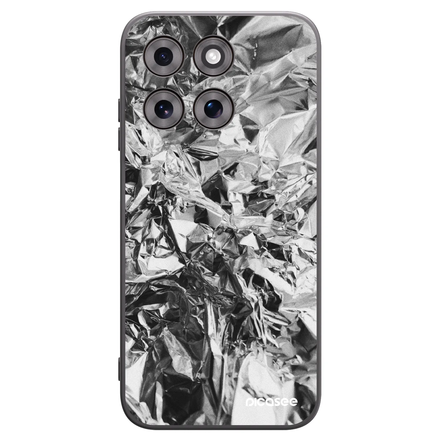 Picasee husă neagră din silicon pentru Motorola Moto G77 - Chrome