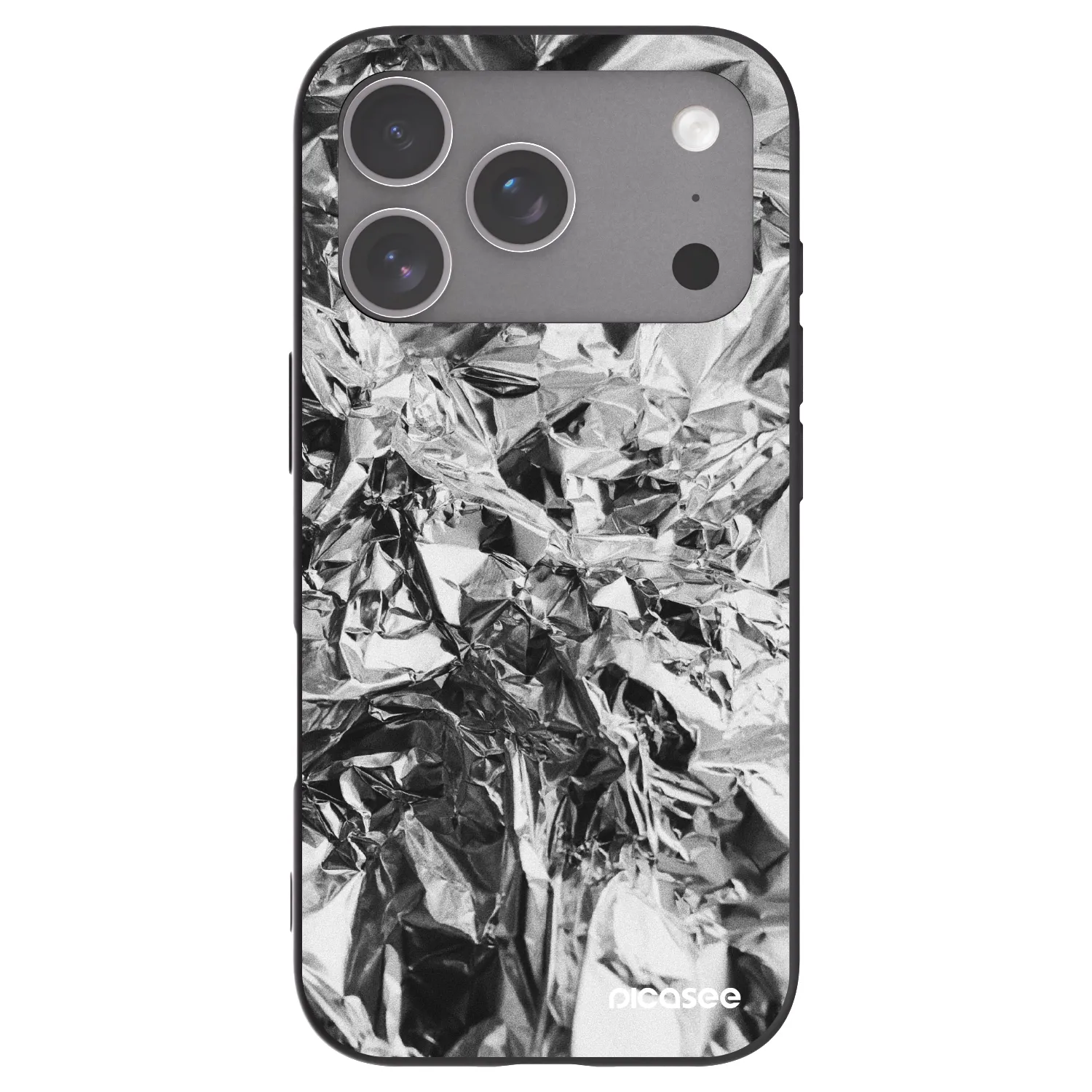 Picasee husă neagră din silicon pentru Apple iPhone 18 Pro - Chrome