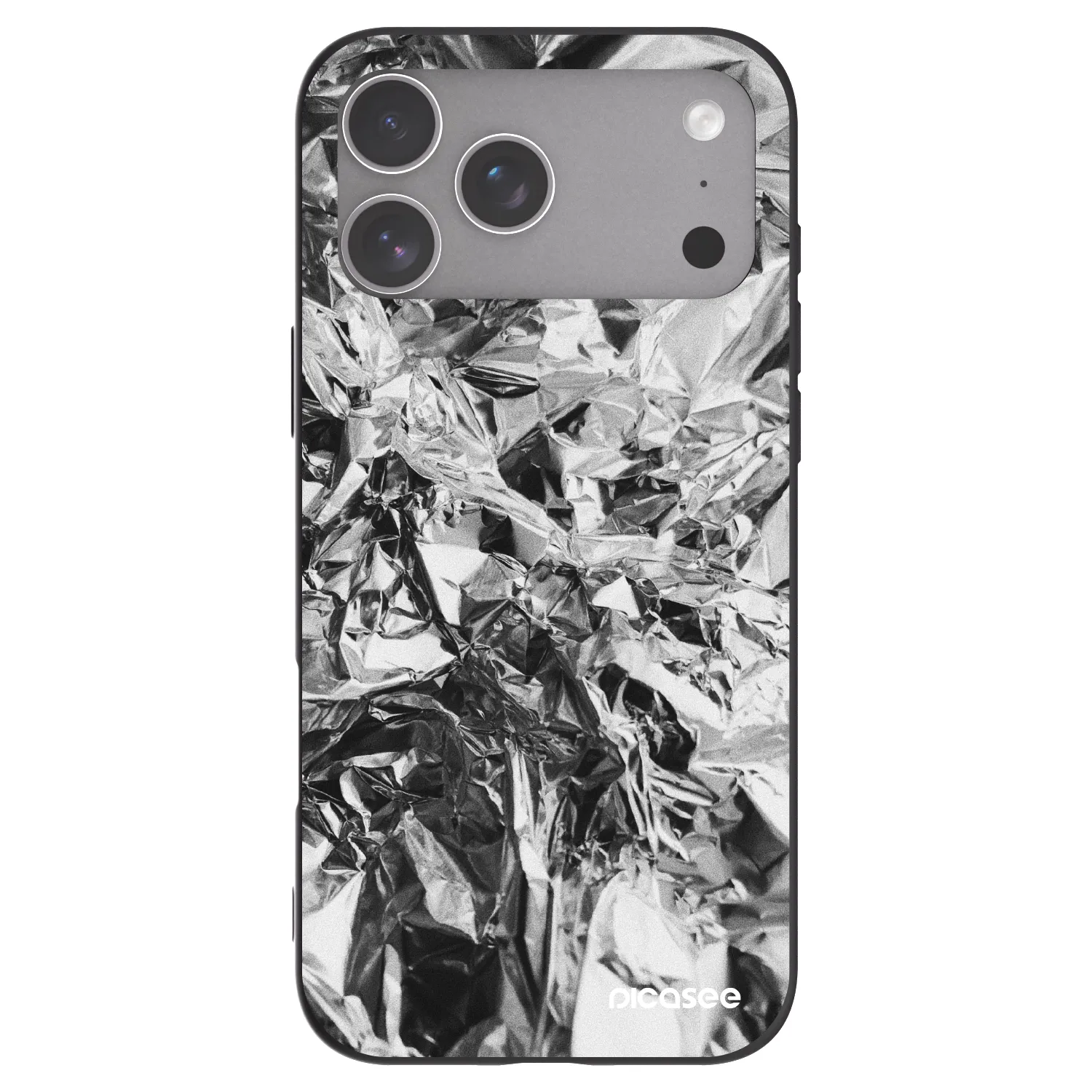 Picasee husă neagră din silicon pentru Apple iPhone 18 Pro Max - Chrome
