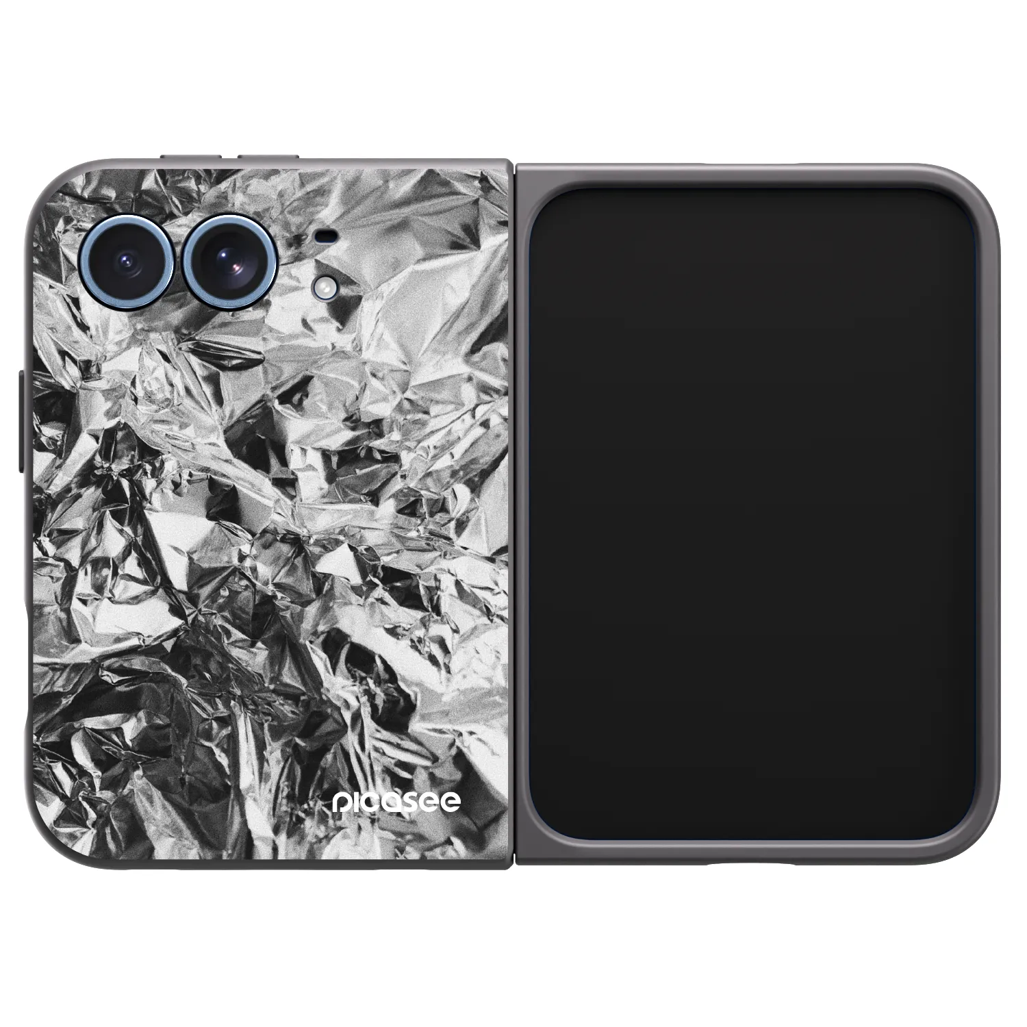 Picasee husă neagră din silicon pentru Apple iPhone Duo - Chrome