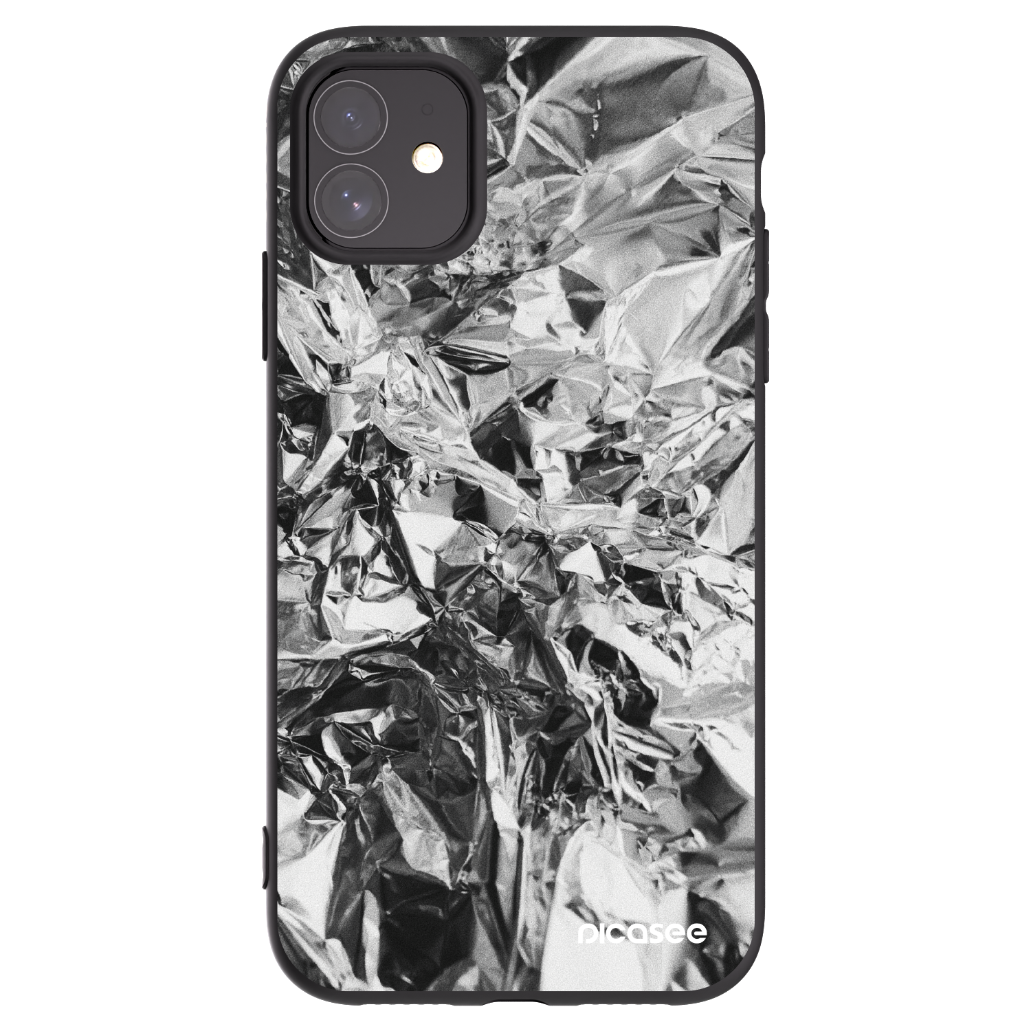 Picasee husă neagră din silicon pentru Apple iPhone 11 - Chrome
