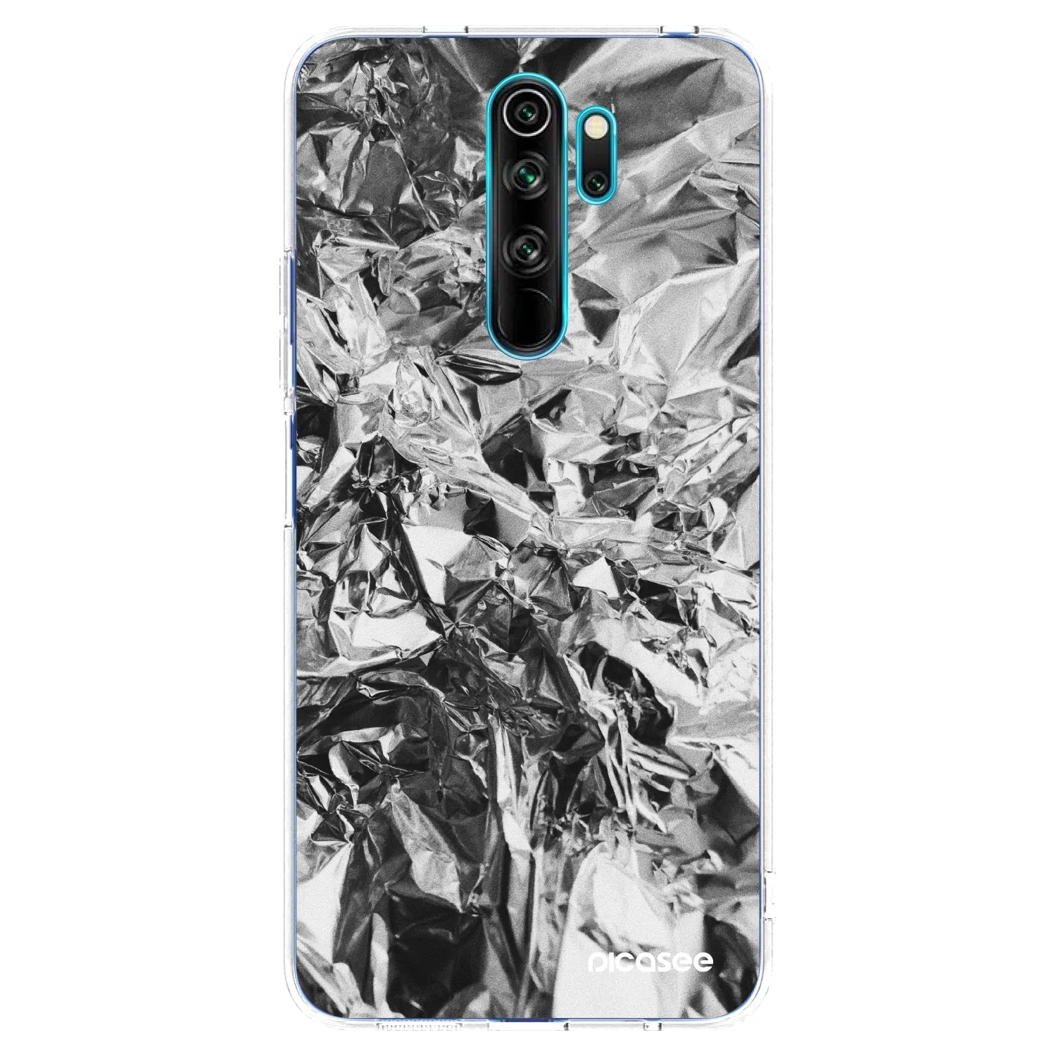 Picasee husă transparentă din silicon pentru Xiaomi Redmi Note 8 Pro - Chrome