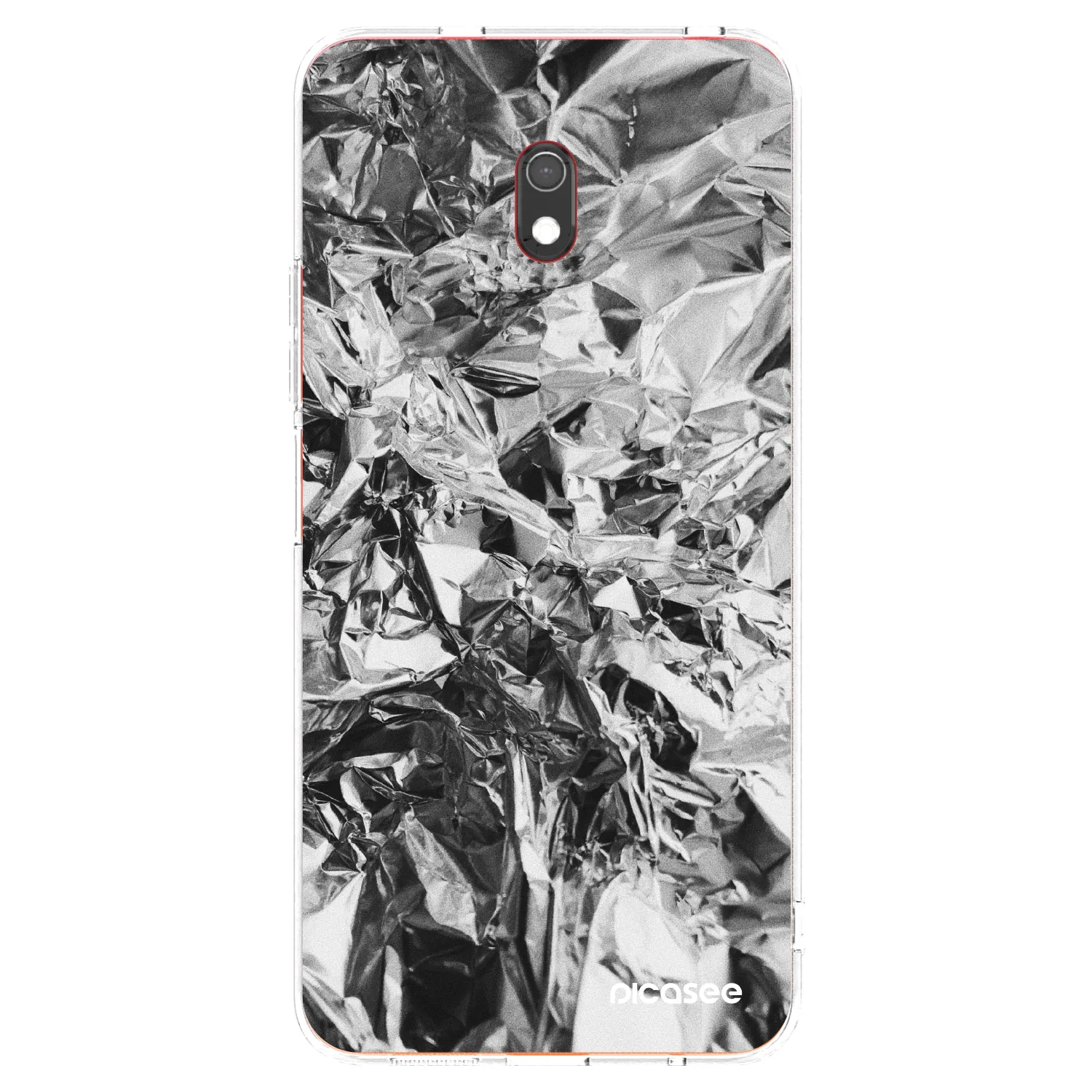 Picasee husă transparentă din silicon pentru Xiaomi Redmi 8A - Chrome