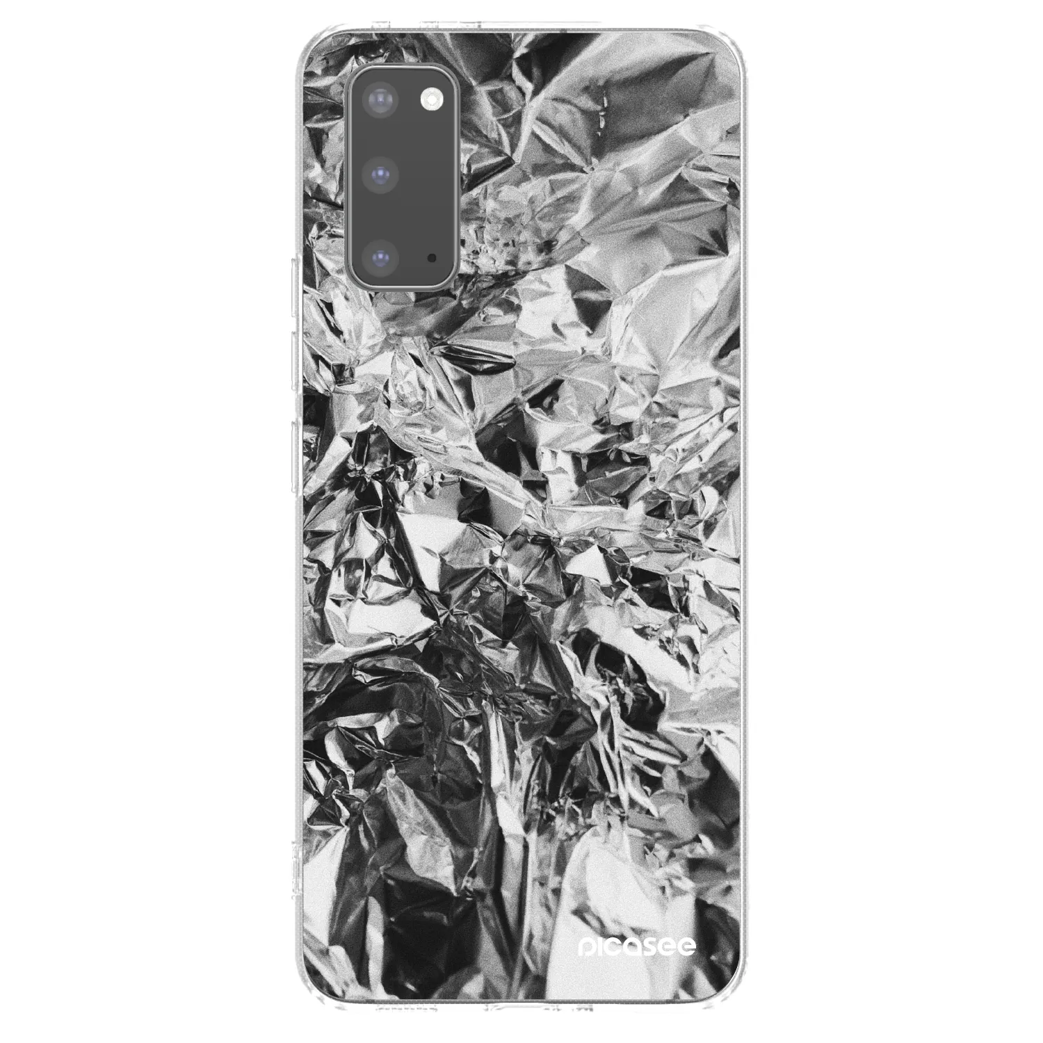 Picasee husă transparentă din silicon pentru Samsung Galaxy S20 G980F - Chrome