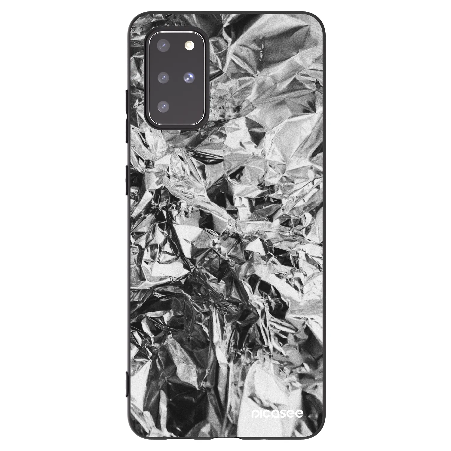 Picasee husă neagră din silicon pentru Samsung Galaxy S20+ G985F - Chrome