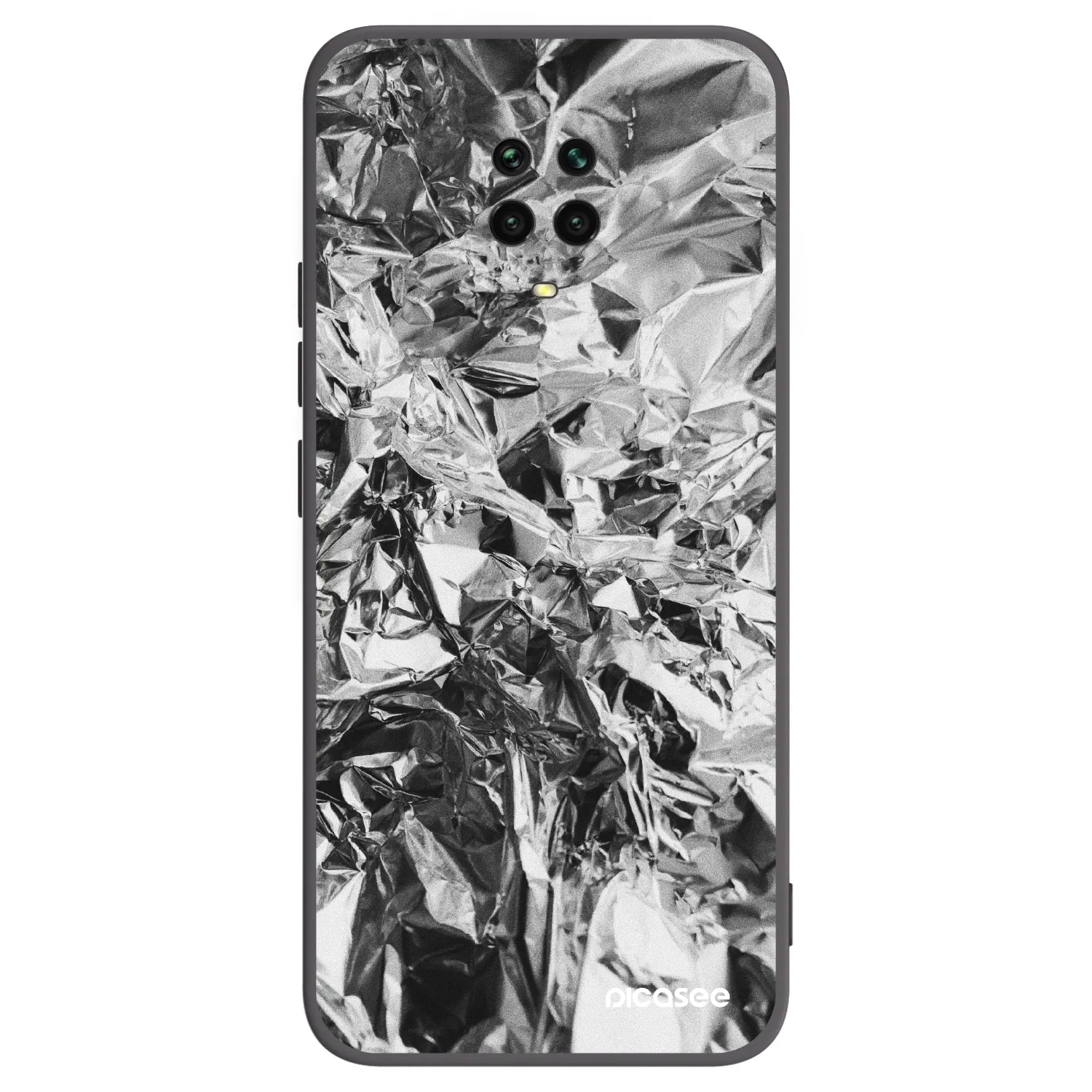 Picasee husă neagră din silicon pentru Xiaomi Redmi Note 9 Pro - Chrome