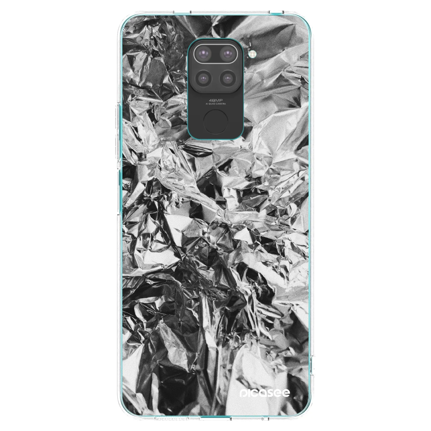 Picasee husă neagră din silicon pentru Xiaomi Redmi Note 9 - Chrome