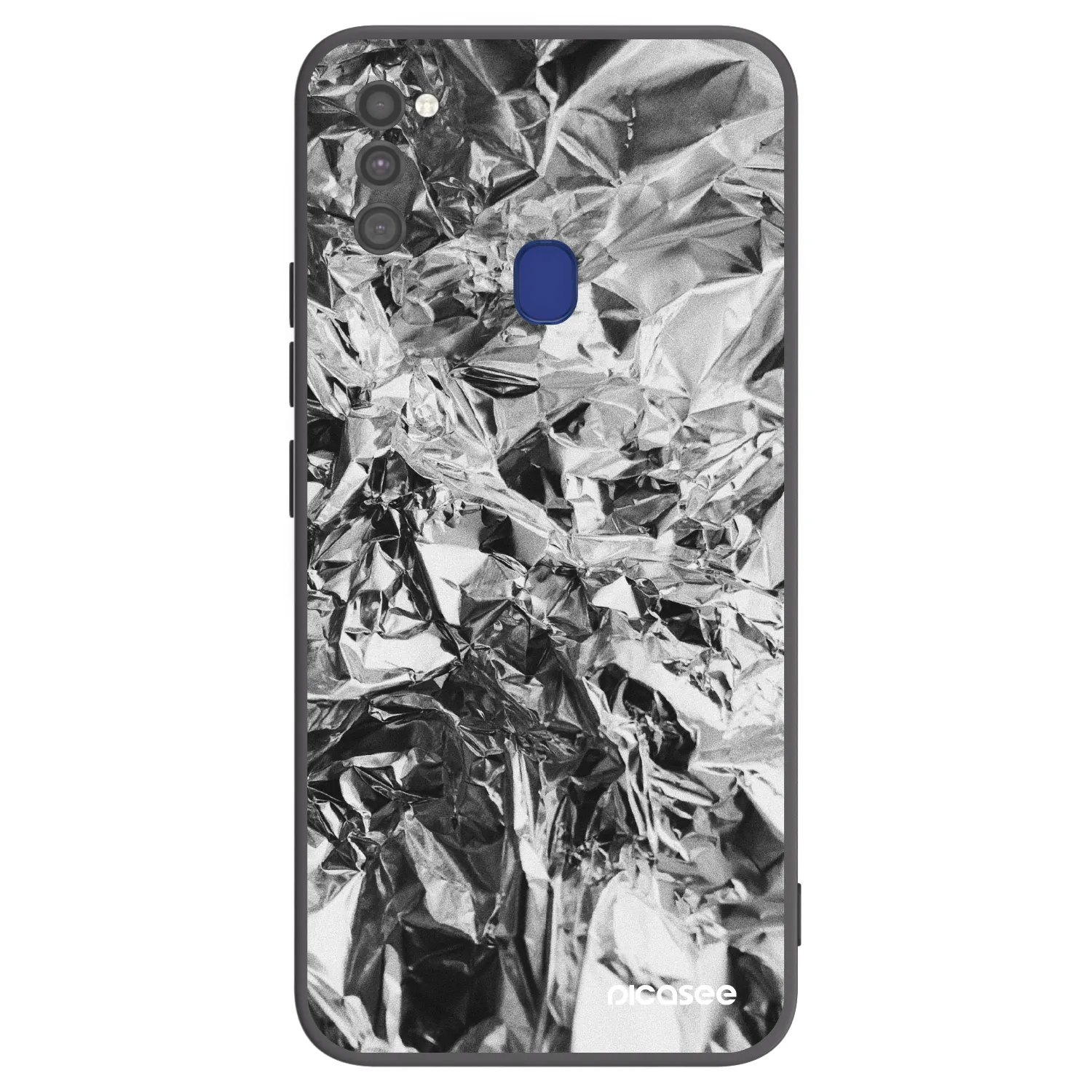 Picasee husă neagră din silicon pentru Samsung Galaxy M21 M215F - Chrome