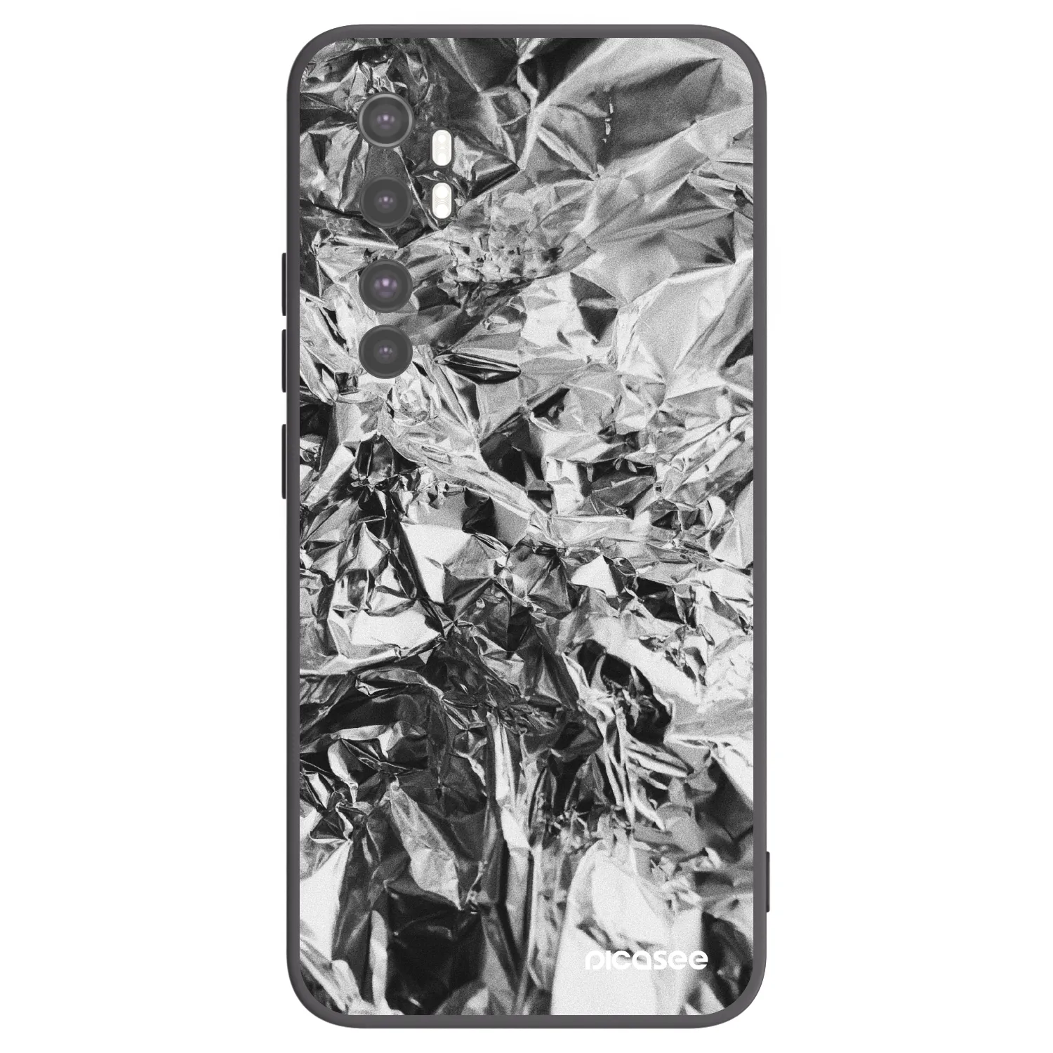 Picasee husă neagră din silicon pentru Xiaomi Mi Note 10 Lite - Chrome