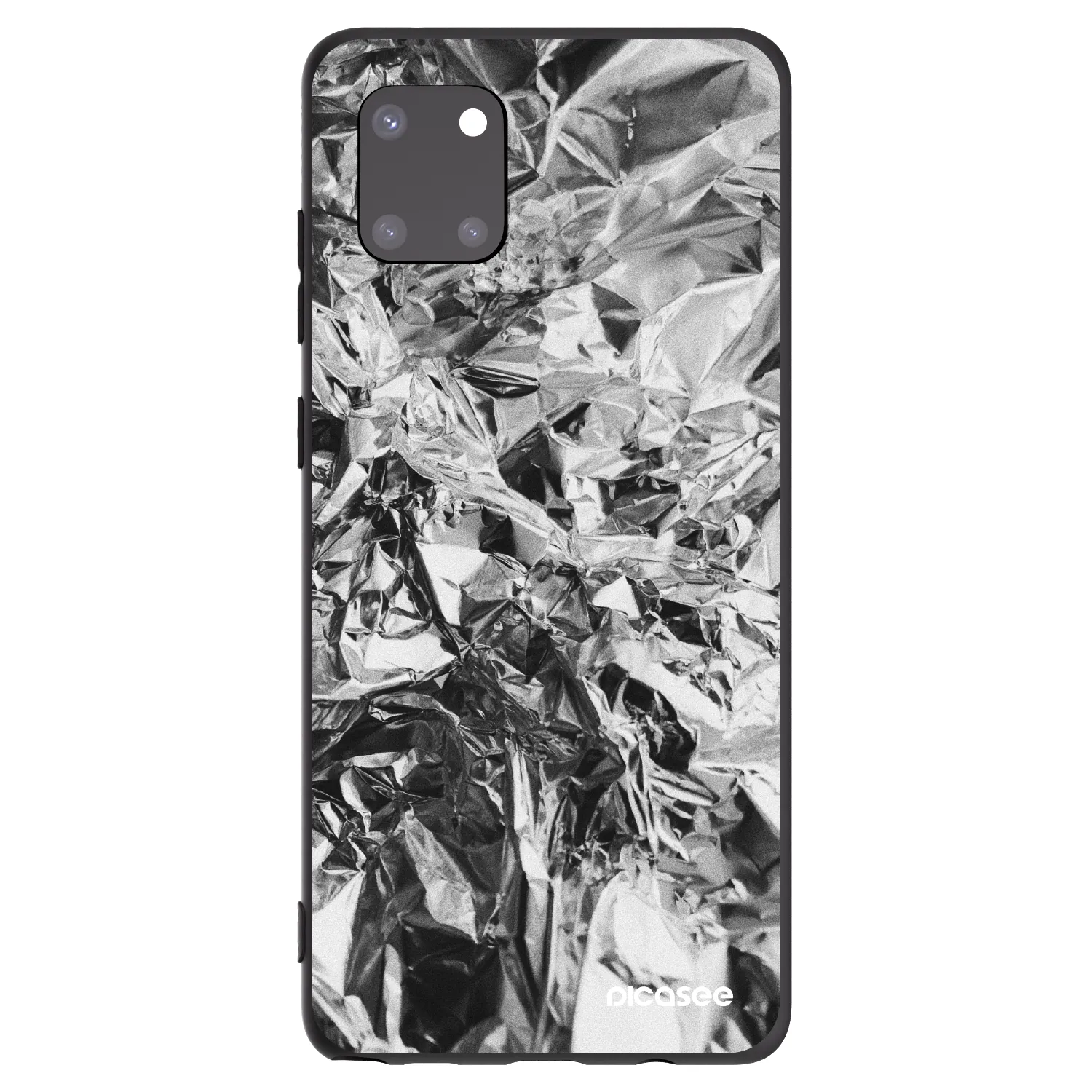 Picasee husă neagră din silicon pentru Samsung Galaxy Note 10 Lite N770F - Chrome