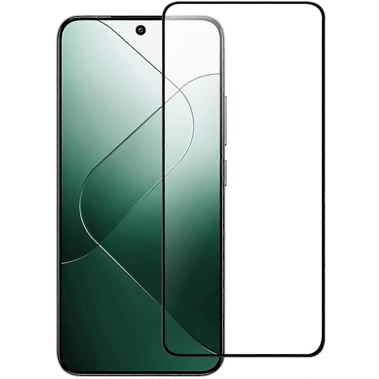 3x Picasee 3D Sticlă securizată 3D cu cadru pentru Xiaomi 14T - neagră - 2+1 gratis