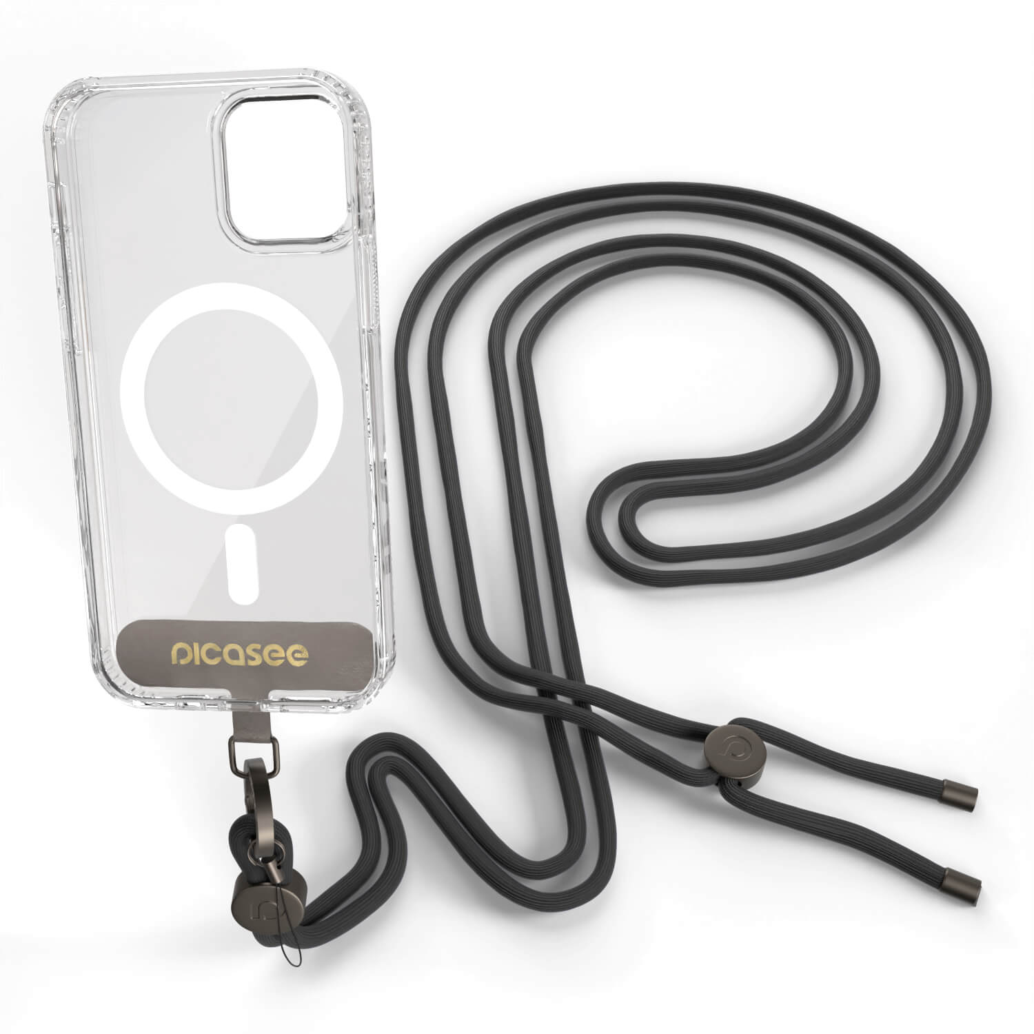 Picasee Cross-body phone strap - Neagră
