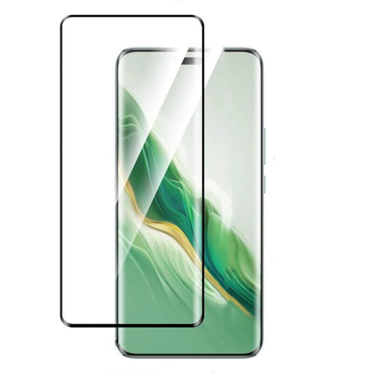 3x Picasee Sticlă securizată curbată 3D pentru Honor Magic7 Pro 5G - neagră - 2+1 gratis