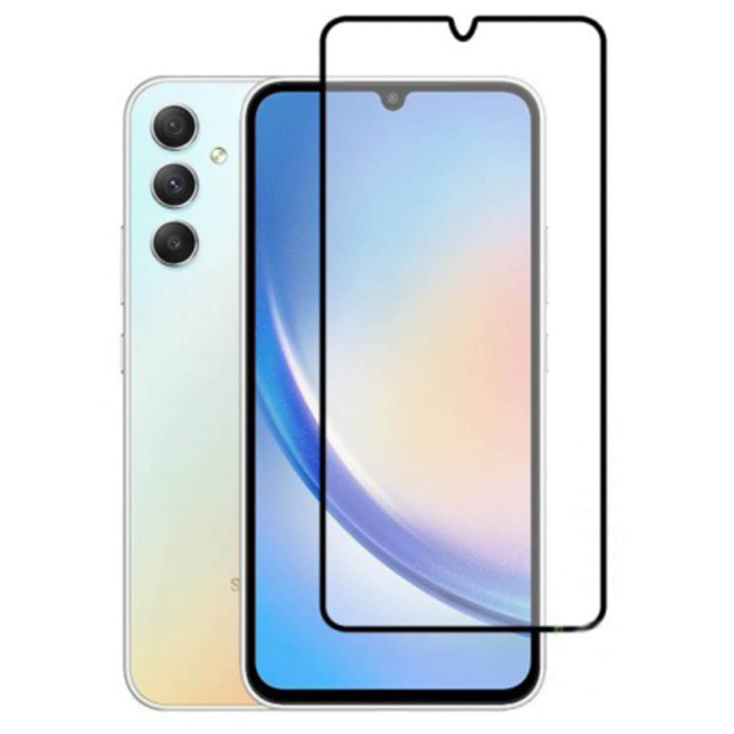 Picasee Sticlă securizată de protecție 3D cu cadru pentru Samsung Galaxy A56 5G A566B - neagră