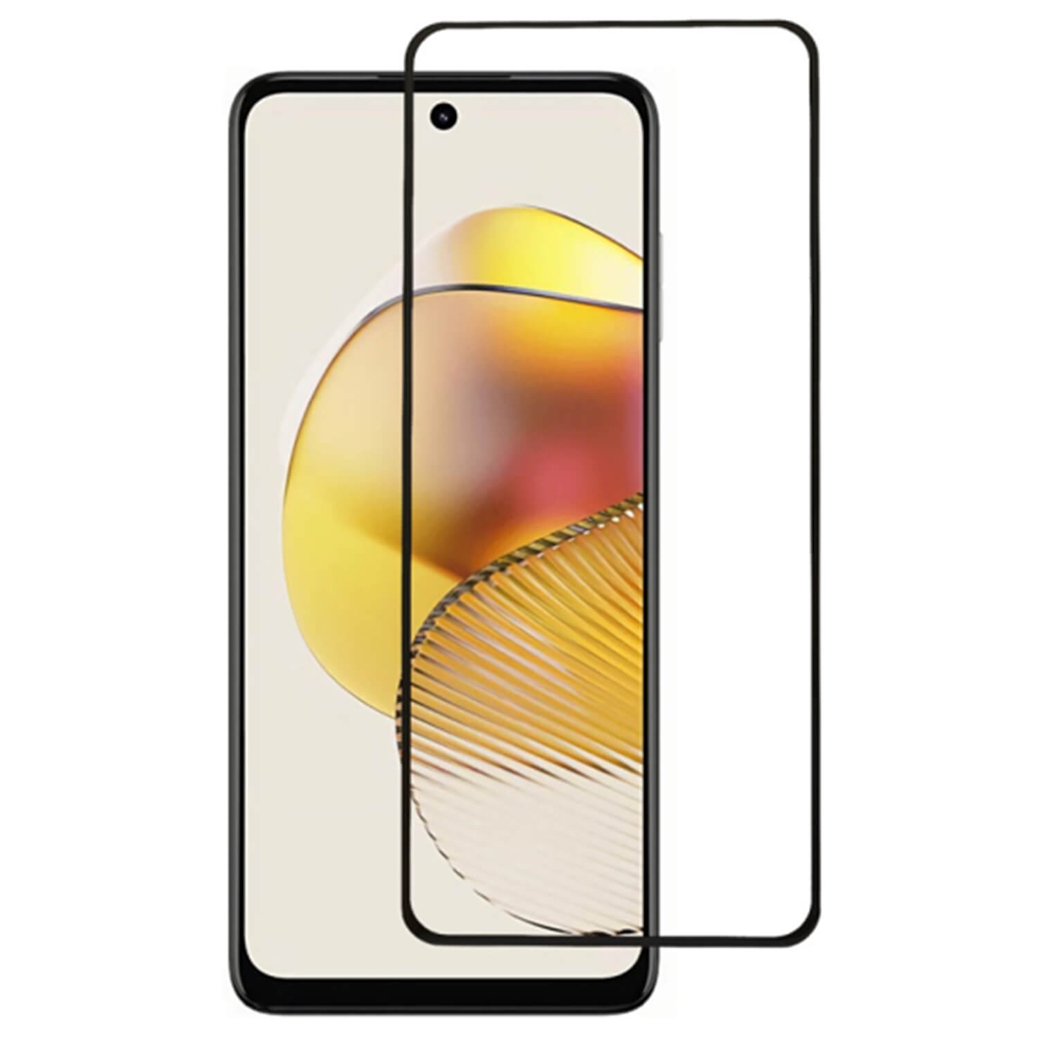 Picasee Sticlă securizată de protecție 3D cu cadru pentru Motorola Moto G05 - neagră