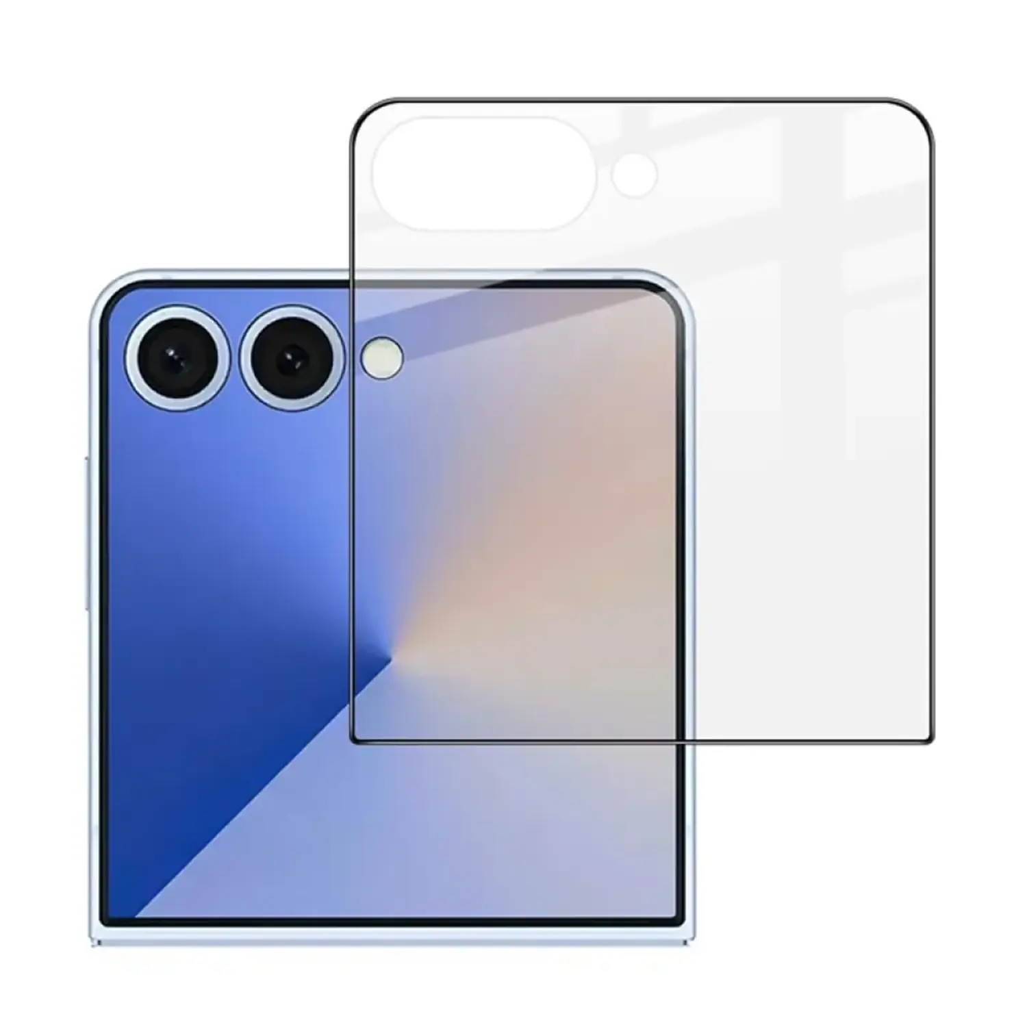 Picasee Sticlă securizată de protecție 3D cu cadru pentru Samsung Galaxy Z Flip7 FE 5G - neagră