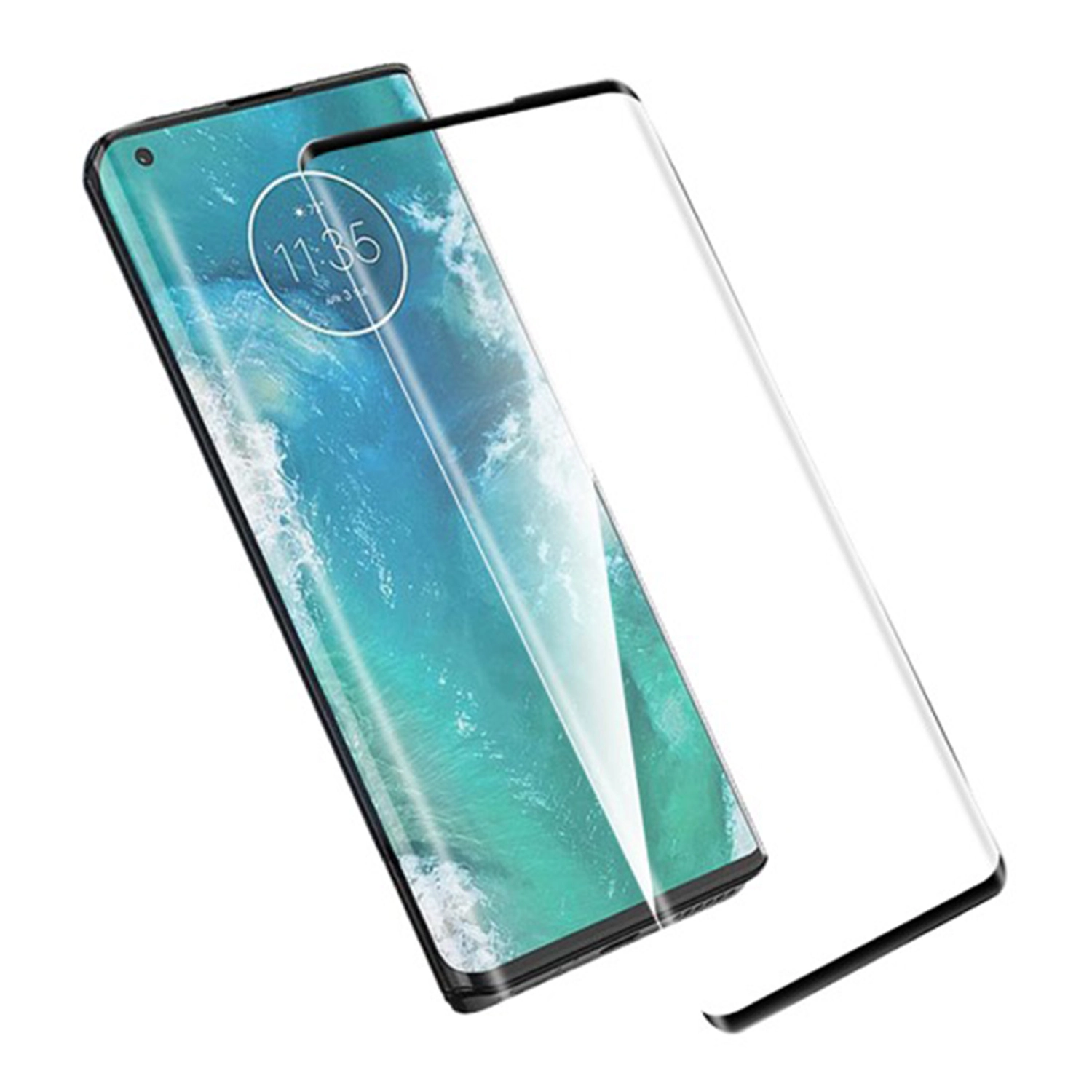 3x Picasee 3D Sticlă securizată 3D cu cadru pentru Motorola Moto G86 5G - neagră - 2+1 gratis