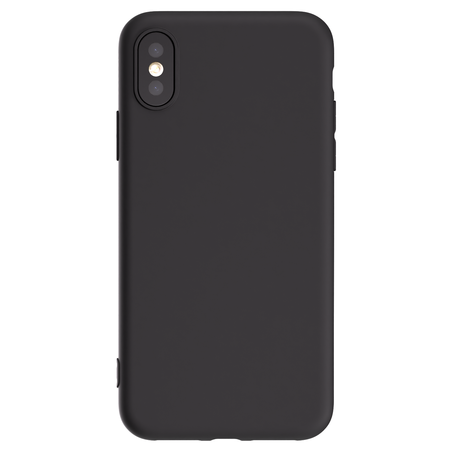 Picasee husă neagră din silicon pentru Apple iPhone X/XS - Huse personalizate