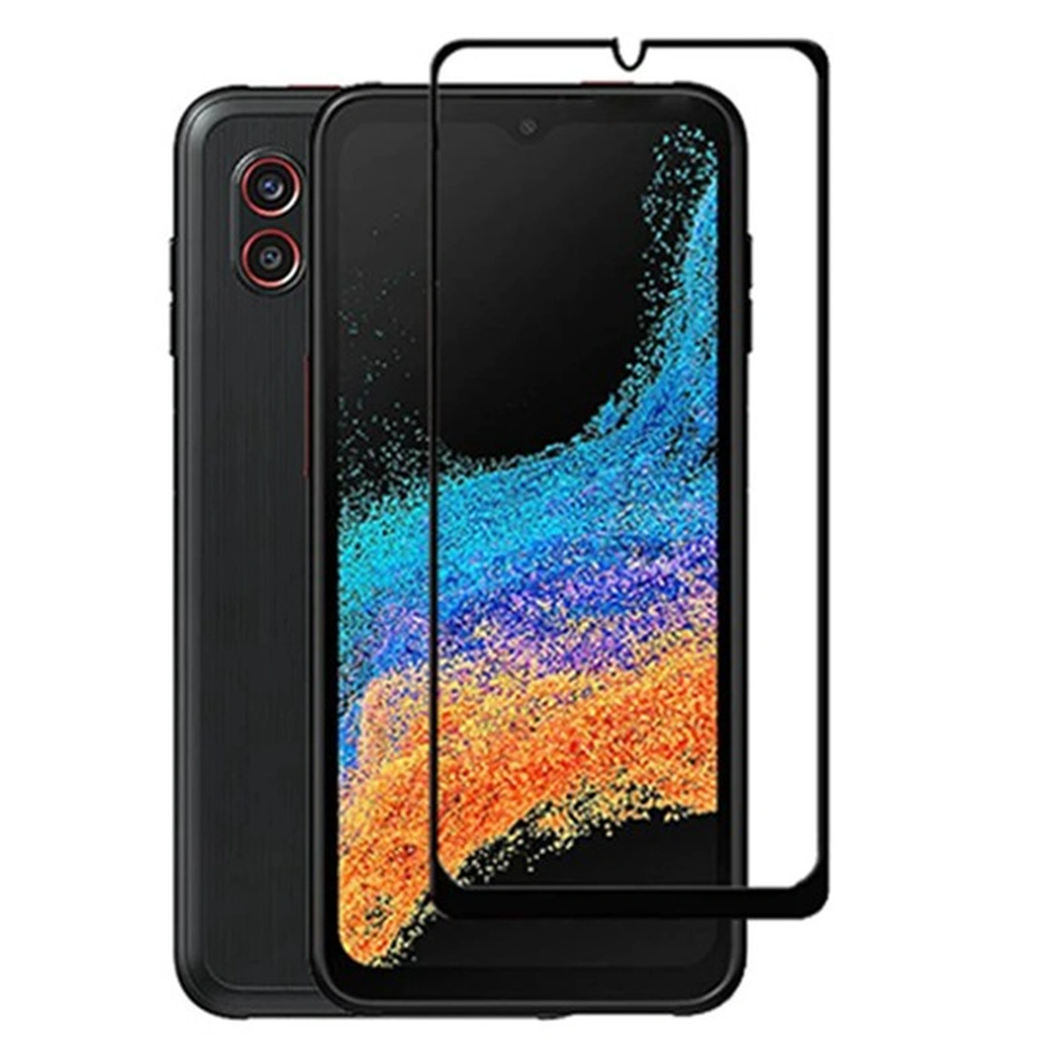 Picasee Sticlă securizată de protecție 3D cu cadru pentru Samsung Galaxy Xcover 7 - neagră