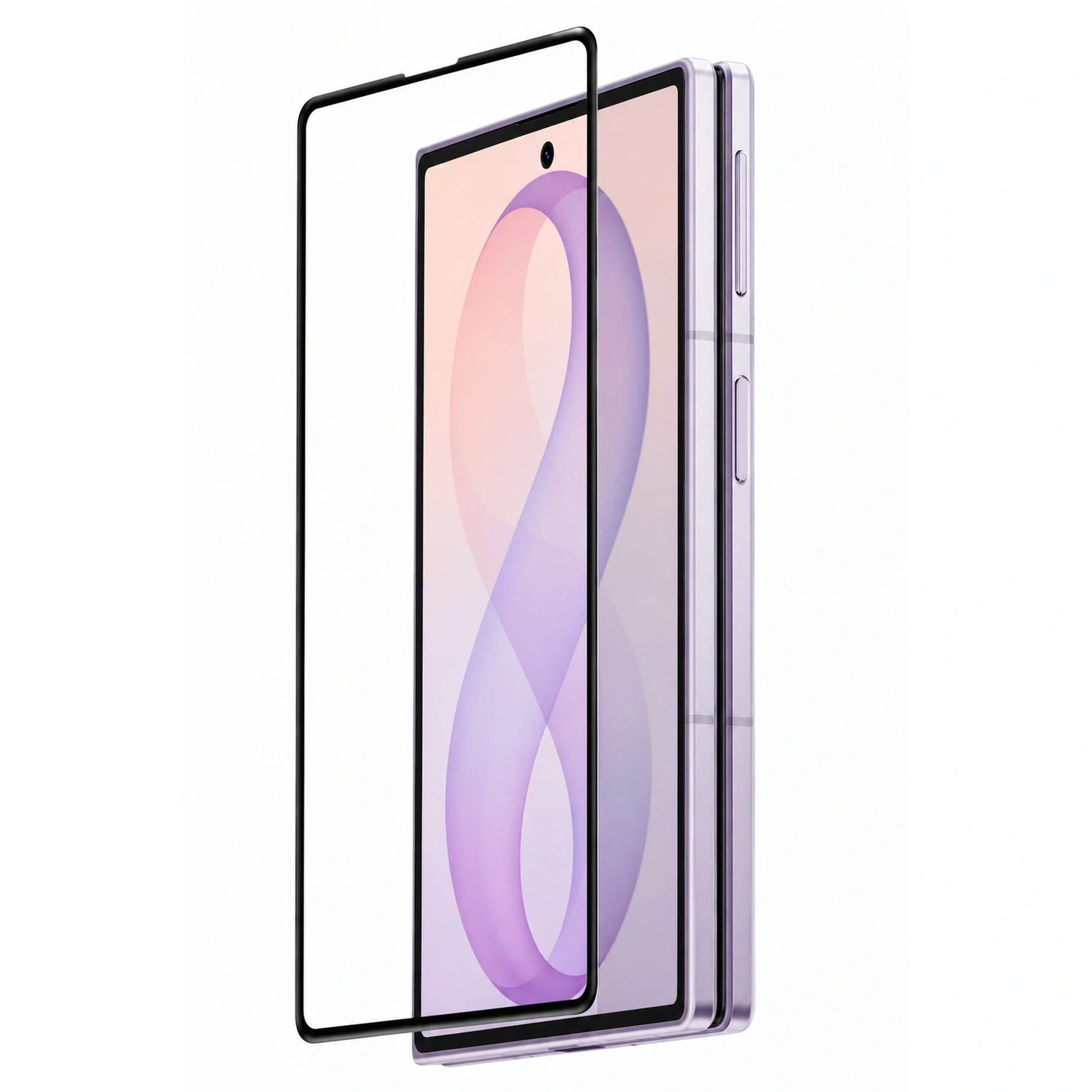 Picasee Sticlă securizată de protecție 3D cu cadru pentru Samsung Galaxy Z Fold8 5G - neagră