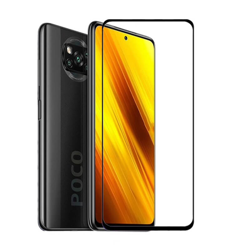 Picasee Sticlă securizată de protecție 3D cu cadru pentru Xiaomi Poco X3 - neagră