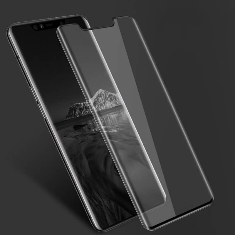 3x Picasee Sticlă securizată curbată 3D pentru Huawei Mate 20 Pro - neagră - 2+1 gratis