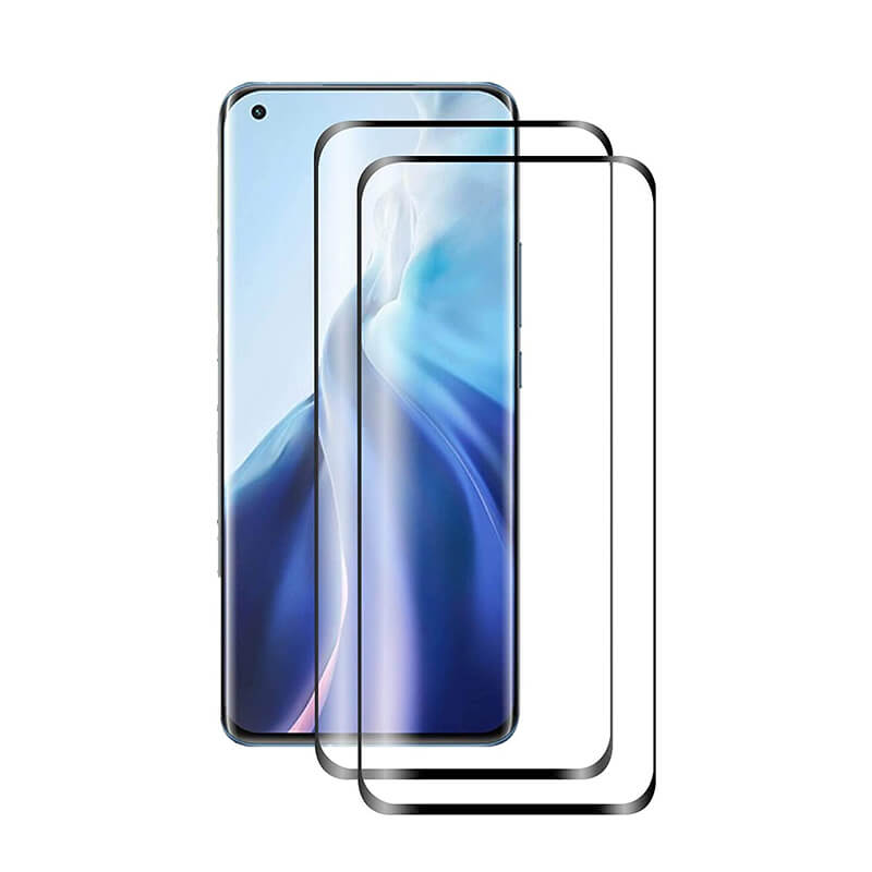 Picasee Sticlă de protecție curbată 3D pentru Xiaomi Mi 11 Ultra - neagră