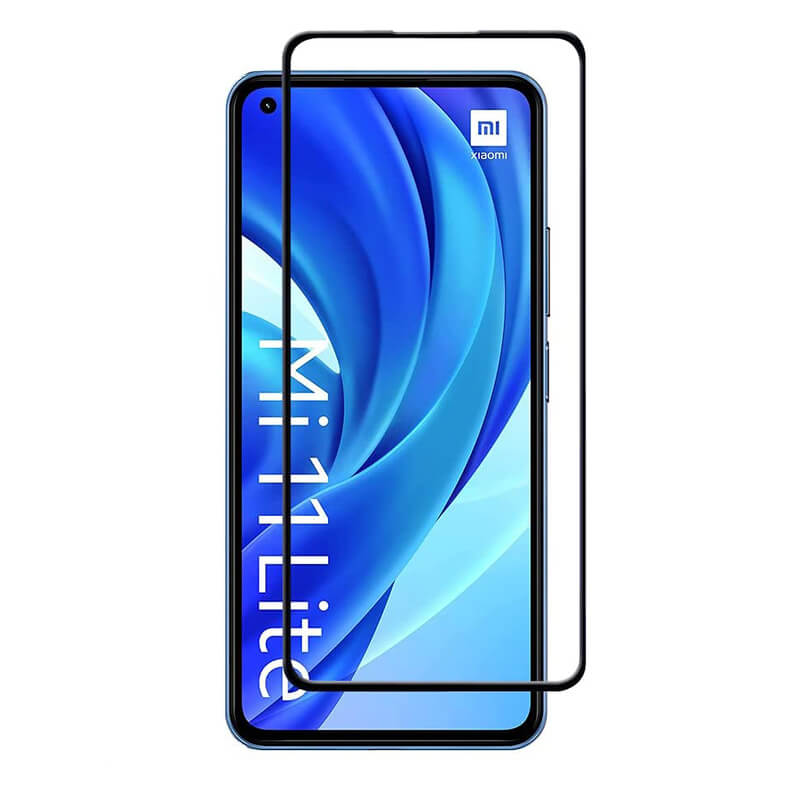 Picasee Sticlă securizată de protecție 3D cu cadru pentru Xiaomi Mi 11 Lite - neagră