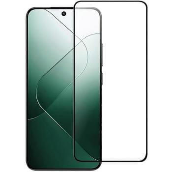 3x Sticlă securizată 3D cu cadru pentru Xiaomi 14T - neagră