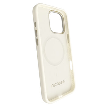 Picasee Premium case s MagSafe pro Apple iPhone 16 - Gravură personalizată - Bej