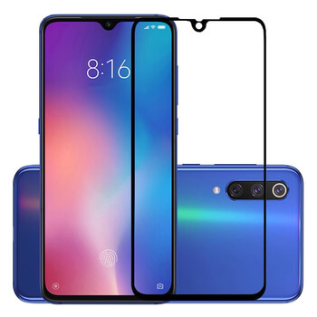 Picasee Sticlă securizată de protecție 3D cu cadru pentru Xiaomi Mi 9 SE - neagră