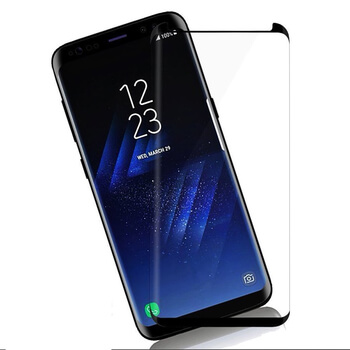 Picasee Sticlă de protecție curbată 3D pentru Samsung Galaxy S9 G960F - neagră
