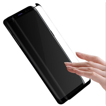 3x Picasee Sticlă securizată curbată 3D pentru Samsung Galaxy S9 G960F - neagră - 2+1 gratis
