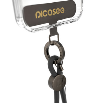 Picasee Cross-body phone strap - Neagră
