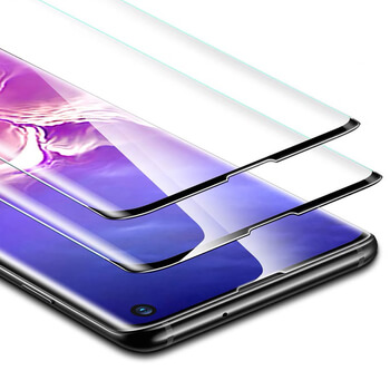 Picasee Sticlă de protecție curbată 3D pentru Samsung Galaxy S10 G973 - neagră