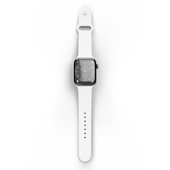 Picasee Centura cu gravura Apple Watch 41 mm (7.series) - Albă