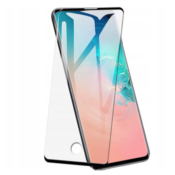 3x Sticlă securizată curbată 3D pentru Samsung Galaxy S10 Plus G975 - neagră