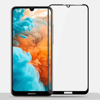 Sticlă securizată 3D cu cadru pentru Huawei Y6 2019 - neagră