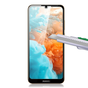 Picasee Sticlă securizată de protecție 3D cu cadru pentru Huawei Y6 2019 - neagră