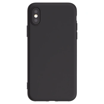 Picasee husă neagră din silicon pentru Apple iPhone X/XS - Huse personalizate