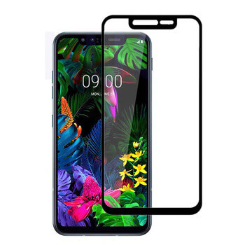 Sticlă securizată 3D cu cadru pentru LG G8s ThinQ - neagră