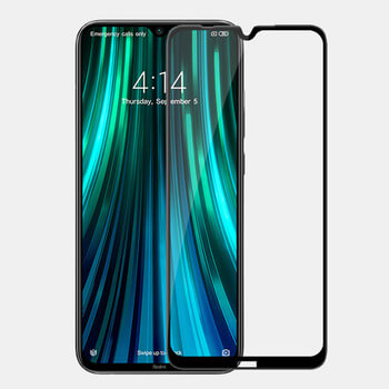 Sticlă securizată 3D cu cadru pentru Xiaomi Redmi Note 8 - neagră