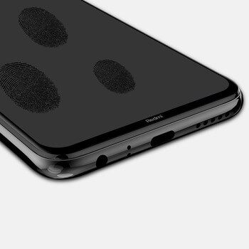 3x Picasee 3D Sticlă securizată 3D cu cadru pentru Xiaomi Redmi Note 8 - neagră - 2+1 gratis