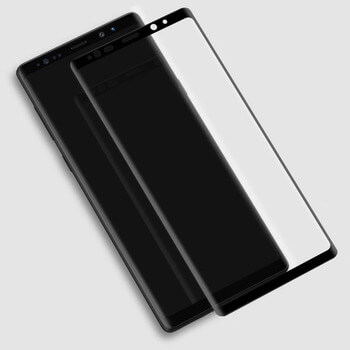 3x Sticlă securizată curbată 3D pentru Samsung Galaxy Note 9 N960F - neagră - 2+1 gratis